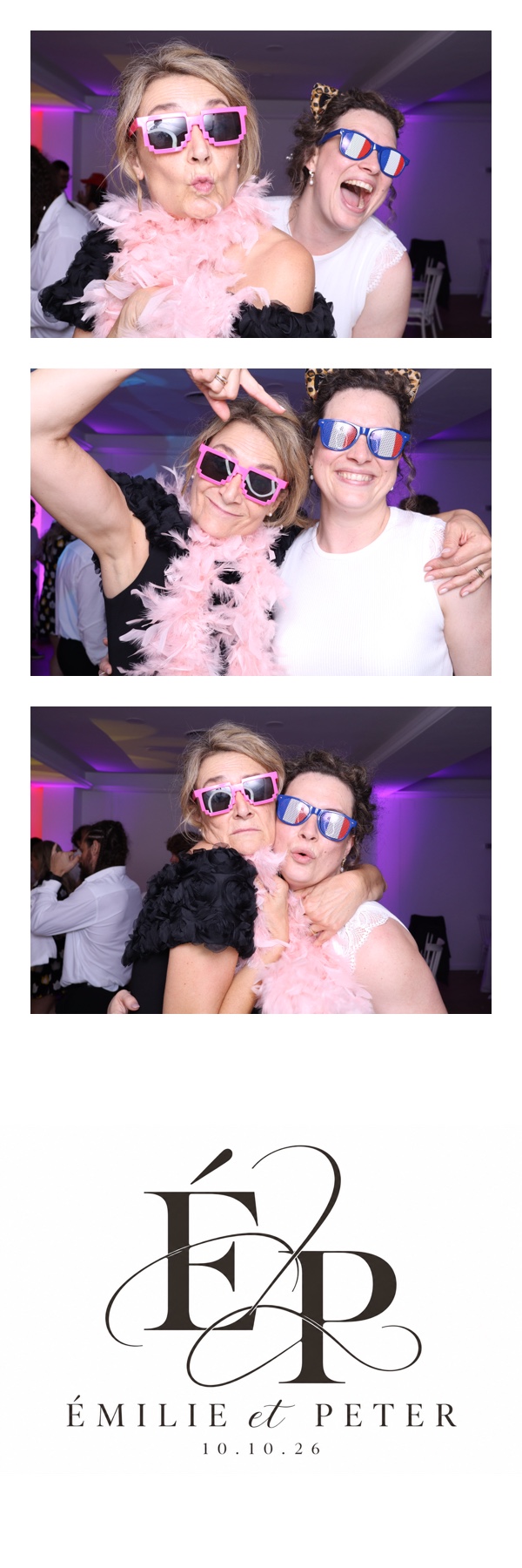 Tira de fotos personalizada de boda